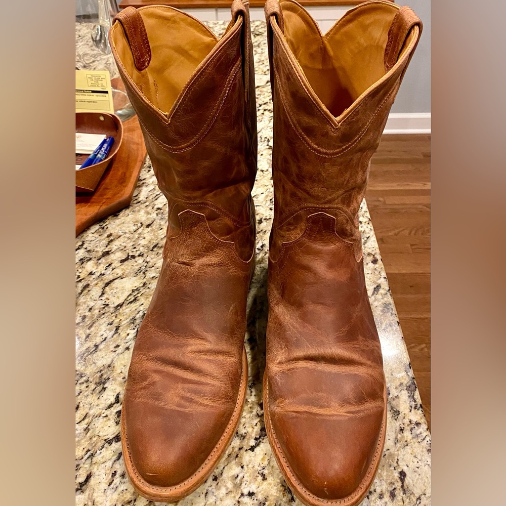 Tecovas Size 15 “The Earl” Boot - Goat Material - Scotch Brown